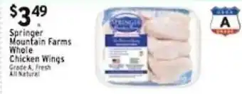 Met Foodmarkets Springer mountain farms whole chicken wings offer