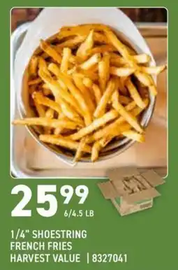 US Foods Chef's Store Harvest Value 1/4" Shoestring French Fries offer