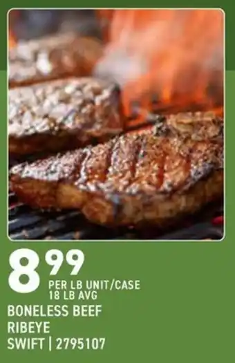 Swift boneless beef ribeye