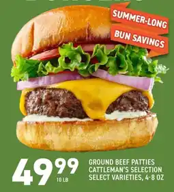 US Foods Chef's Store Cattleman's Selection Ground Beef Patties offer