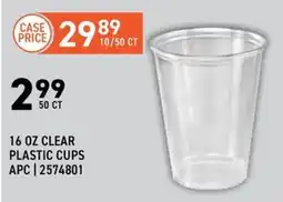US Foods Chef's Store Clear plastic cups offer