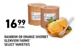 US Foods Chef's Store Glenview Farms Rainbow Or Orange Sherbet offer