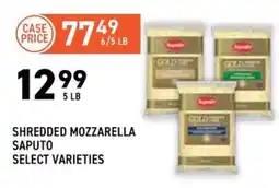 US Foods Chef's Store Saputo shredded mozzarella offer