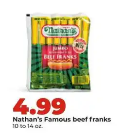 Hy-Vee Nathan's Famous Beef Franks offer