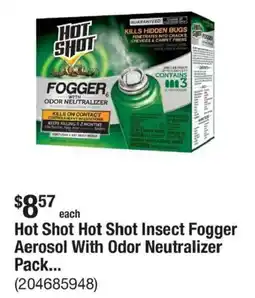 The Home Depot Hot Shot Insect Fogger Aerosol With Odor Neutralizer offer