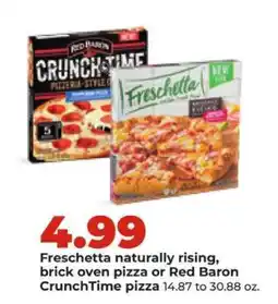 Hy-Vee Freschetta or Red Baron Pizza offer
