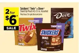 Dollar General Snickers , Twix or Dove offer