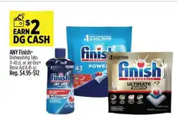Dollar General ANY Finish Dishwashing Tabs offer