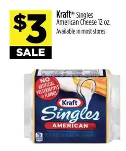 Dollar General Kraft Singles American Cheese 12 oz offer