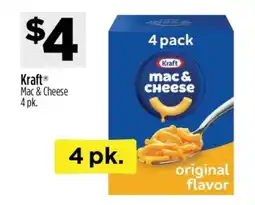 Dollar General Kraft Mac & Cheese 4 pk offer