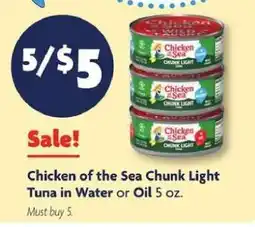 Family Dollar Chicken Of The Sea Chunk Light Tuna offer