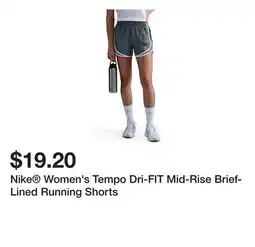 Belk Nike Women's Tempo Dri-FIT Mid-Rise Brief-Lined Running Shorts offer