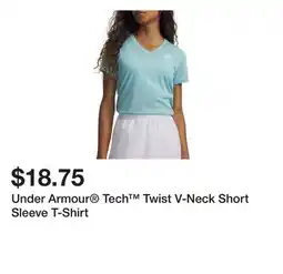 Belk Under Armour Tech Twist V-Neck Short Sleeve T-Shirt offer