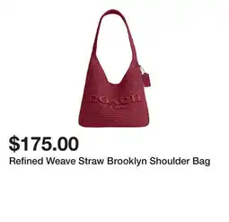 Belk Refined Weave Straw Brooklyn Shoulder Bag offer