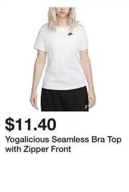 Belk Yogalicious Seamless Bra Top with Zipper Front offer