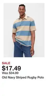 Old Navy Old Navy Striped Rugby Polo offer