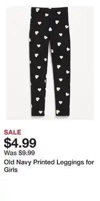 Old Navy Old Navy Printed Leggings for Girls offer