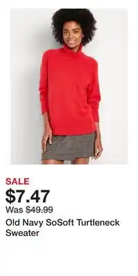 Old Navy Old Navy SoSoft Turtleneck Sweater offer