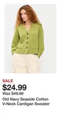 Old Navy Old Navy Seaside Cotton V-Neck Cardigan Sweater offer