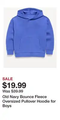 Old Navy Old Navy Bounce Fleece Oversized Pullover Hoodie for Boys offer