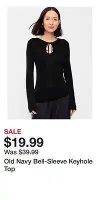 Old Navy Old Navy Bell-Sleeve Keyhole Top offer