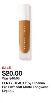 Ulta Beauty FENTY BEAUTY by Rihanna Pro Filt'r Soft Matte Longwear Liquid Foundation offer