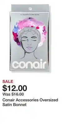 Ulta Beauty Conair Accessories Oversized Satin Bonnet offer