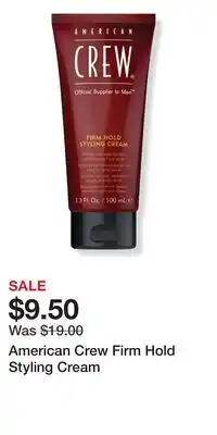 Ulta Beauty American Crew Firm Hold Styling Cream offer