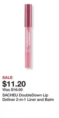 Ulta Beauty SACHEU DoubleDown Lip Definer 2-in-1 Liner and Balm offer
