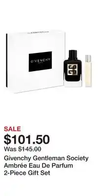 Ulta Beauty Givenchy Gentleman Society Ambrée Eau De Parfum 2-Piece Gift Set offer