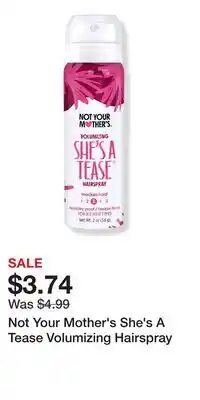 Ulta Beauty Not Your Mother's She's A Tease Volumizing Hairspray offer