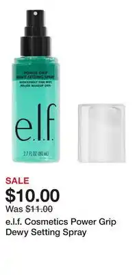 Ulta Beauty e.l.f. Cosmetics Power Grip Dewy Setting Spray offer