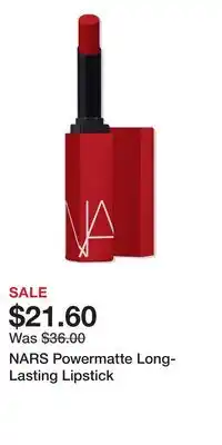 Ulta Beauty NARS Powermatte Long-Lasting Lipstick offer