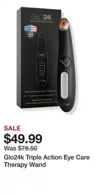 Ulta Beauty Glo24k Triple Action Eye Care Therapy Wand offer