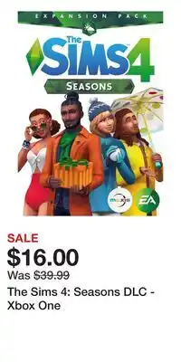 Game Stop The Sims 4: Seasons DLC - Xbox One offer