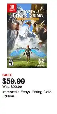 Game Stop Immortals Fenyx Rising Gold Edition offer