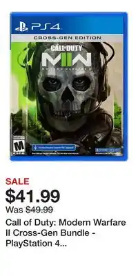 Game Stop Call of Duty: Modern Warfare II Cross-Gen Bundle - PlayStation 4 and PlayStation 5 offer