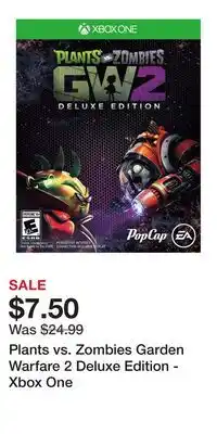 Game Stop Plants vs. Zombies Garden Warfare 2 Deluxe Edition - Xbox One offer