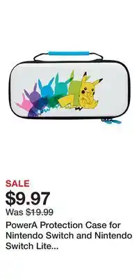 Game Stop PowerA Protection Case for Nintendo Switch and Nintendo Switch Lite - Pokemon: Pikachu Color Shift offer