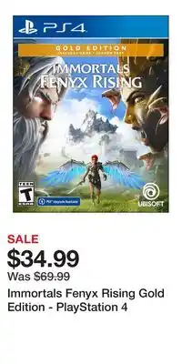 Game Stop Immortals Fenyx Rising Gold Edition - PlayStation 4 offer
