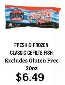 Seven Mile Market Fresh & Frozen Classic Gefilte Fish offer