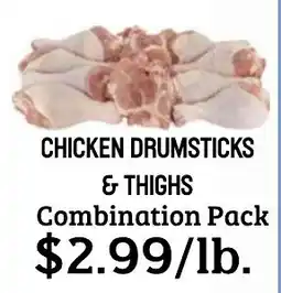 Seven Mile Market Chicken Drumsticks & Thighs Combination Pack offer