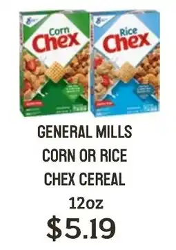Seven Mile Market General Mills Corn or Rice Chex Cereal offer