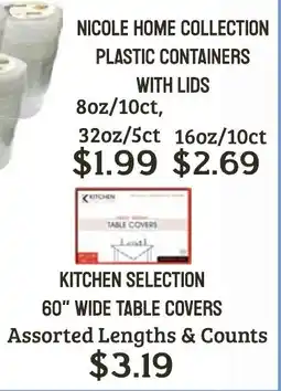 Seven Mile Market Nicole home collection plastic containers with lids offer