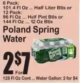 SuperFresh Poland spring water offer