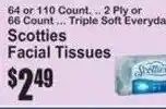 SuperFresh Scotties Facial Tissues offer