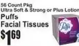 SuperFresh Puffs Facial Tissues offer