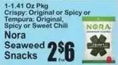 SuperFresh Nora Seaweed Snacks offer