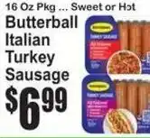 SuperFresh Butterball Italian Turkey Sausage offer
