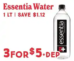 Market of Choice Essentia Water offer
